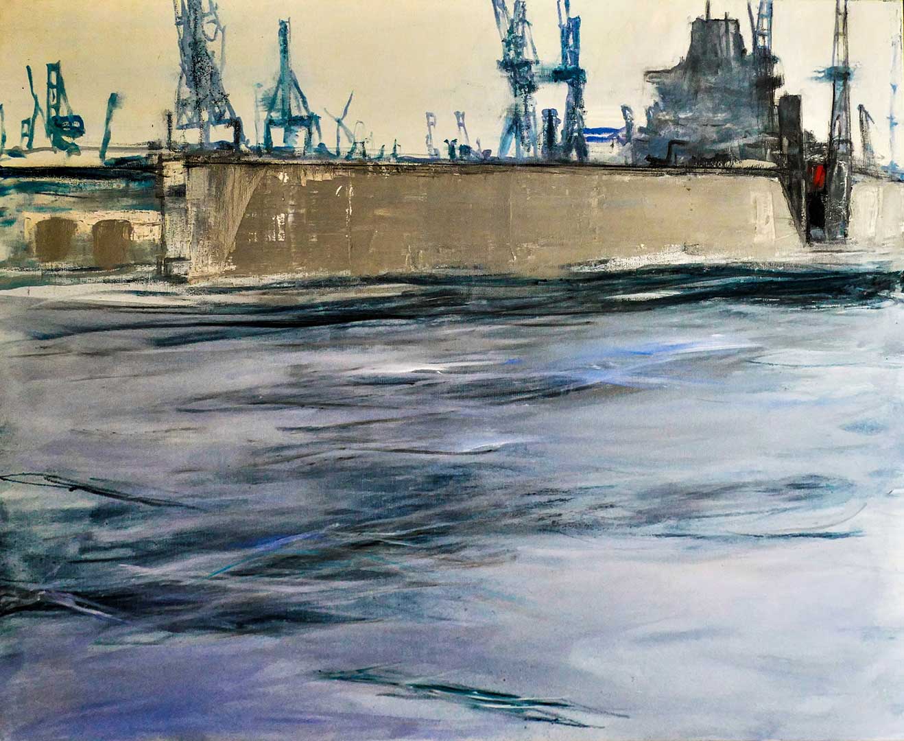 Blohm & Voss | Öl auf Leinwand | 110 x 90 cm