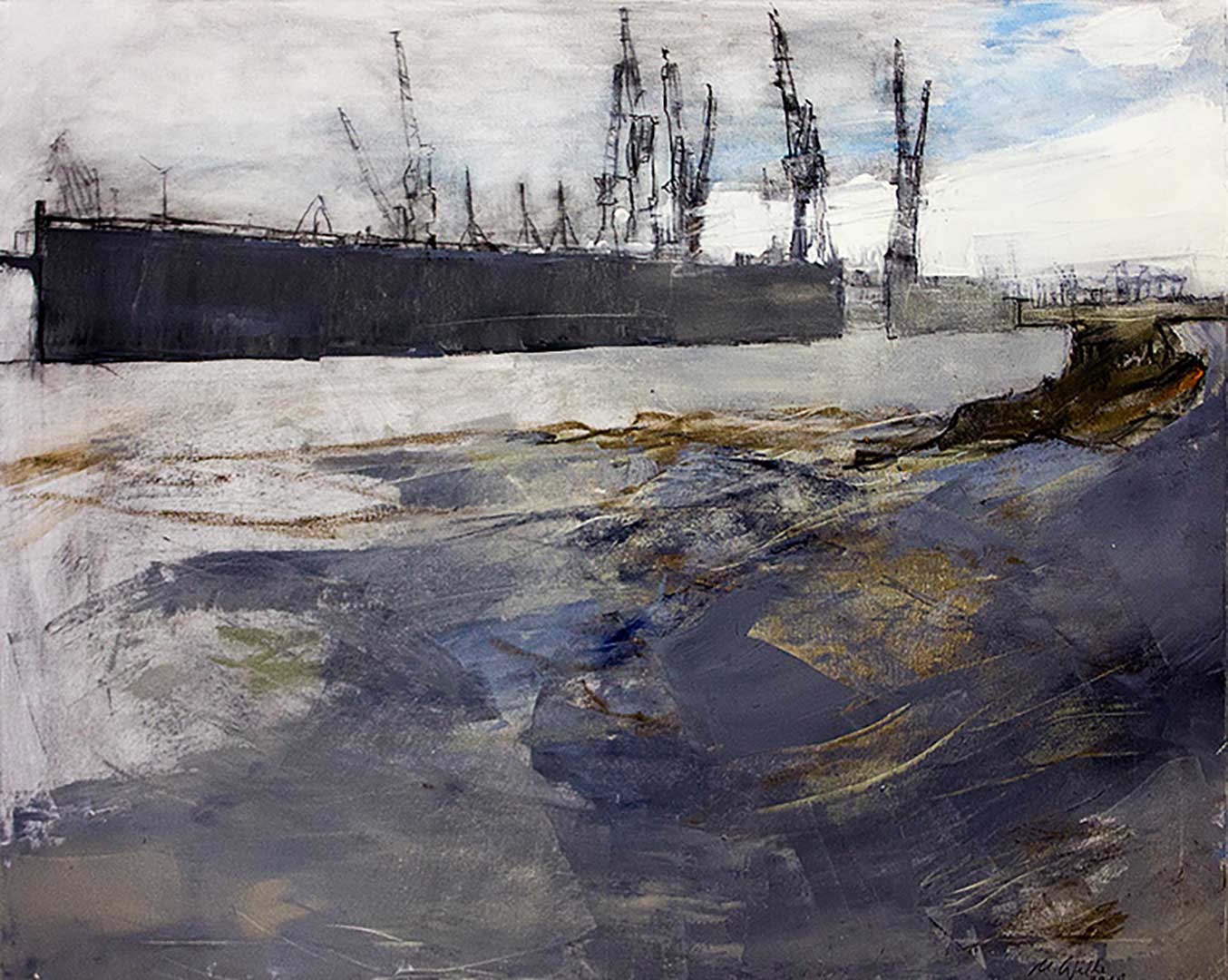 Dock | Öl auf Leinwand | 100 x 80 cm