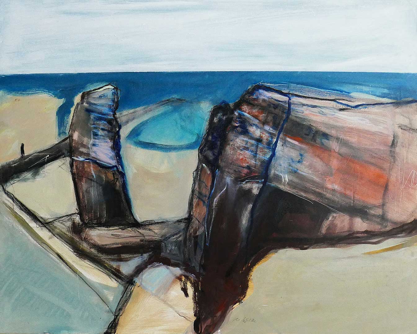 Helgoland | Öl auf Leinwand | 100 x 80 cm