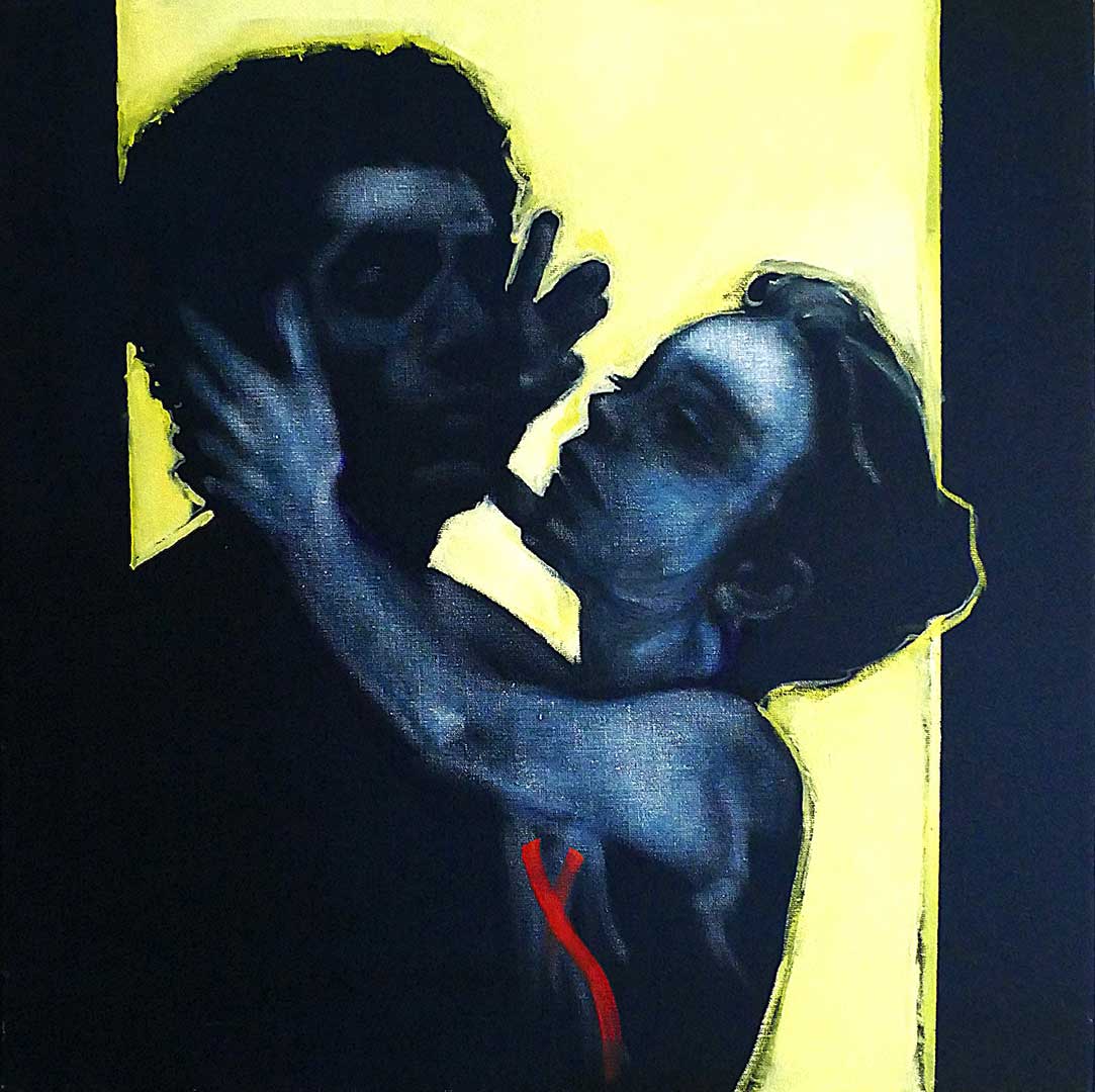 Die Berührung | Öl auf Leinwand | 80 x 80 cm